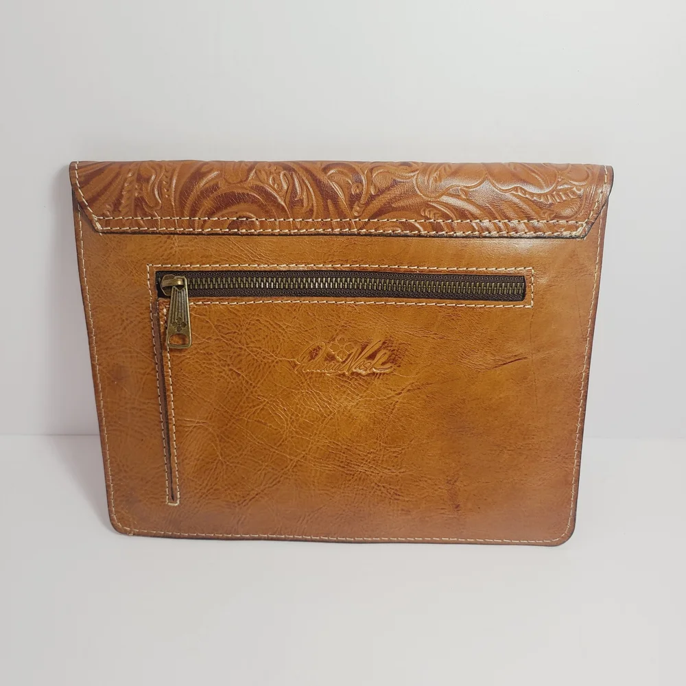 Patricia Nash Genuine Leather Messenger Bag - Picture 4 of 9
